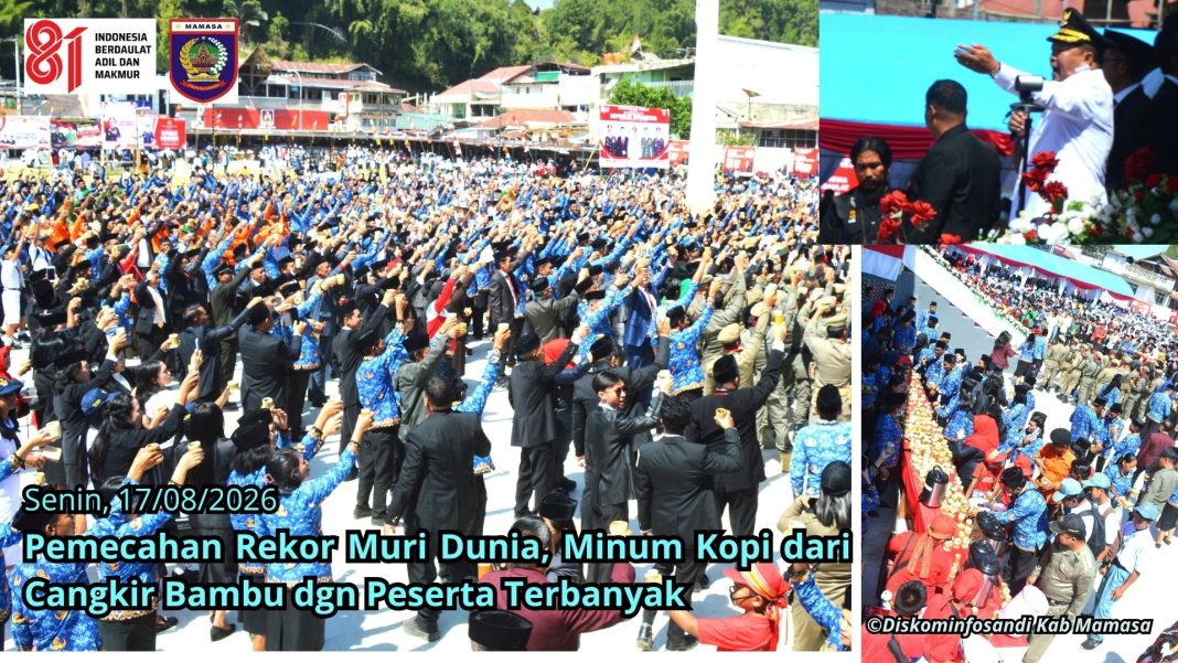 Masyarakat Mamasa Pecahkan Rekor Dunia Minum Kopi Pakai Cangkir Bambu 2026