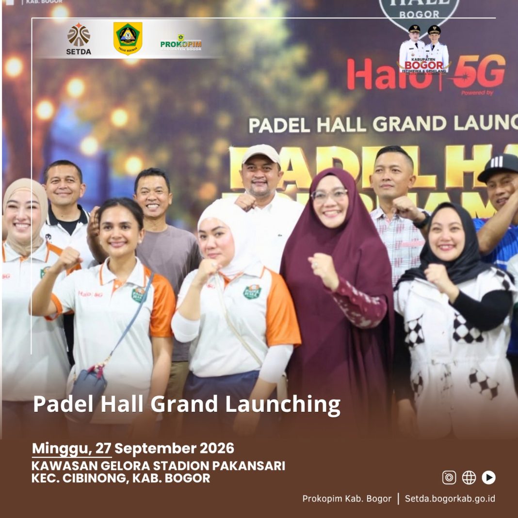 Padel Hall Pakansari di Kawasan Gelora Pakansari