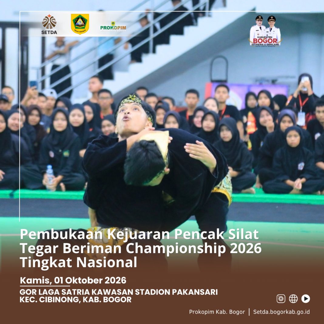 Ribuan pesilat dalam Tegar Beriman Championship di Kabupaten Bogor