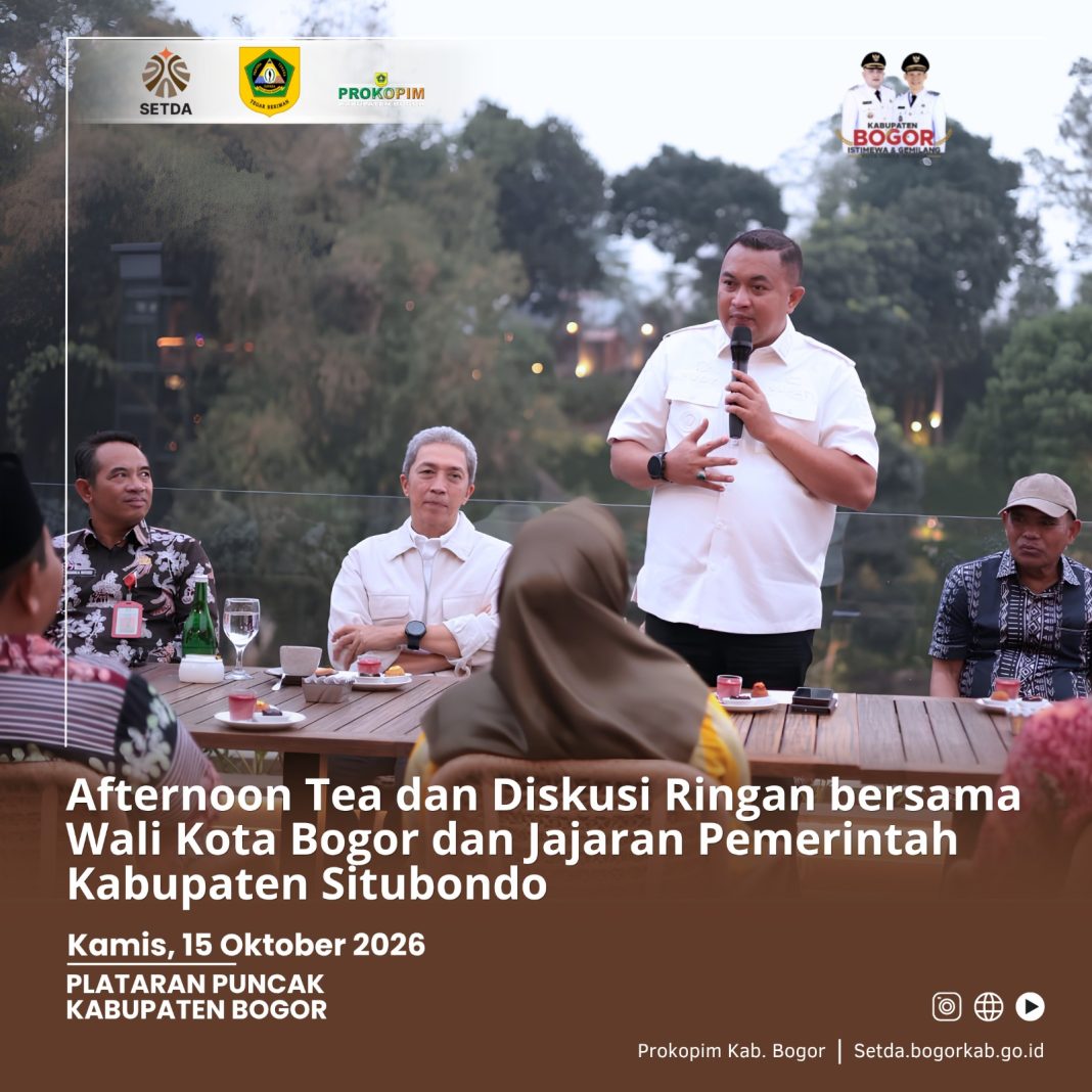 Bupati Bogor dalam kegiatan Afternoon Tea