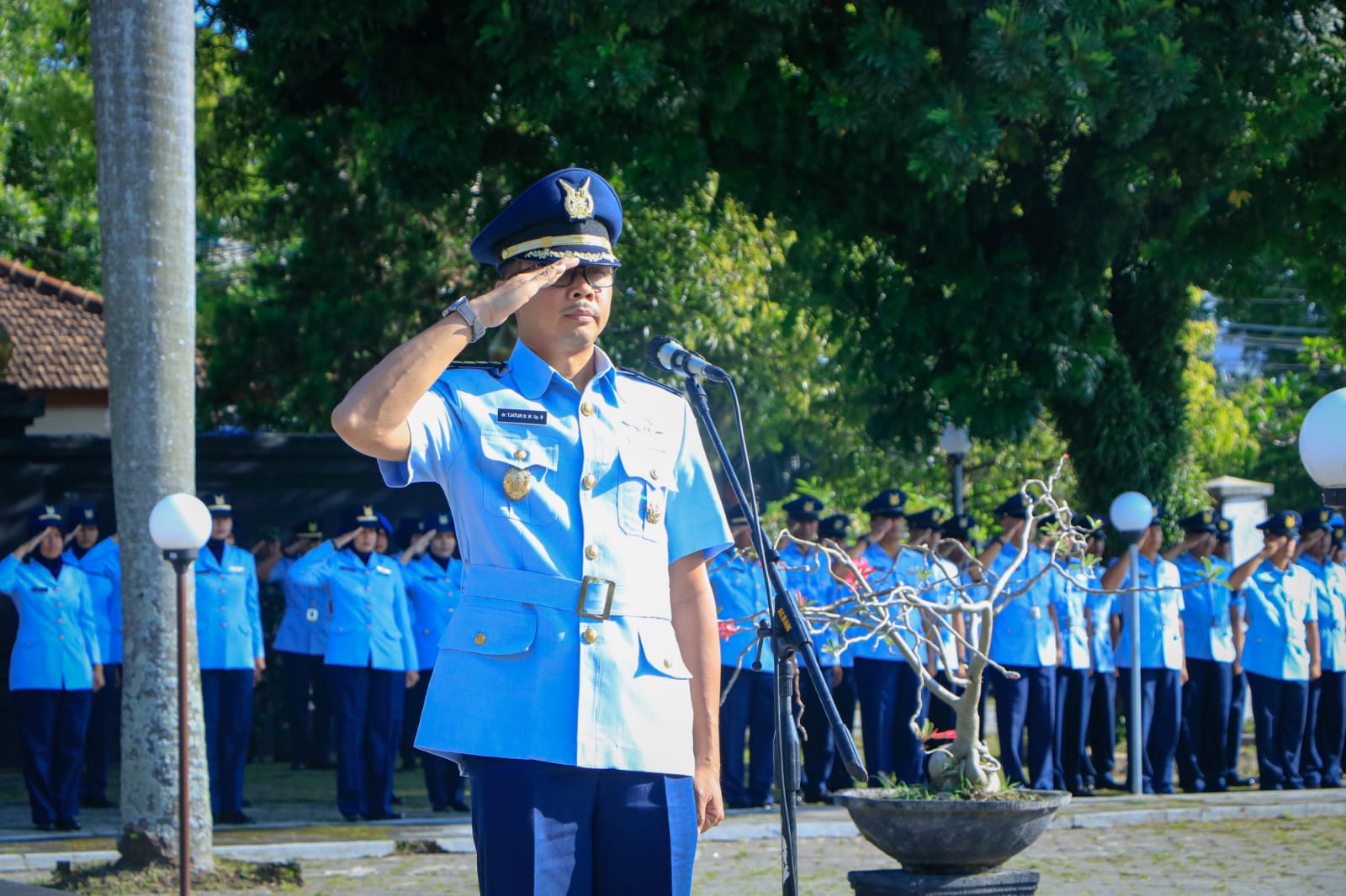 Jelang HUT ke-77 TNI AU, Lanud Iwj Ziarah ke TMP Madiun dan Magetan