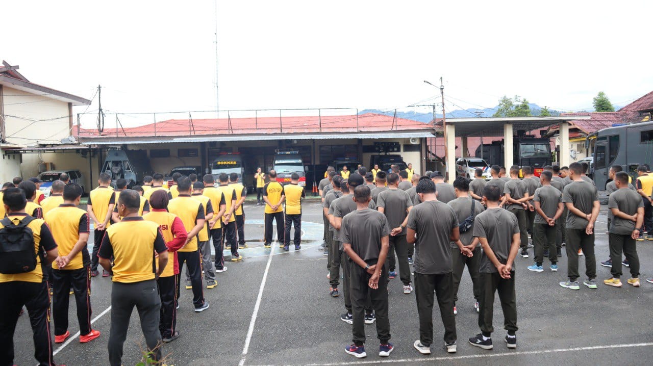 Sinergitas TNI - Polri Kota Palopo Melaksanakan Olahraga Bersama 2023