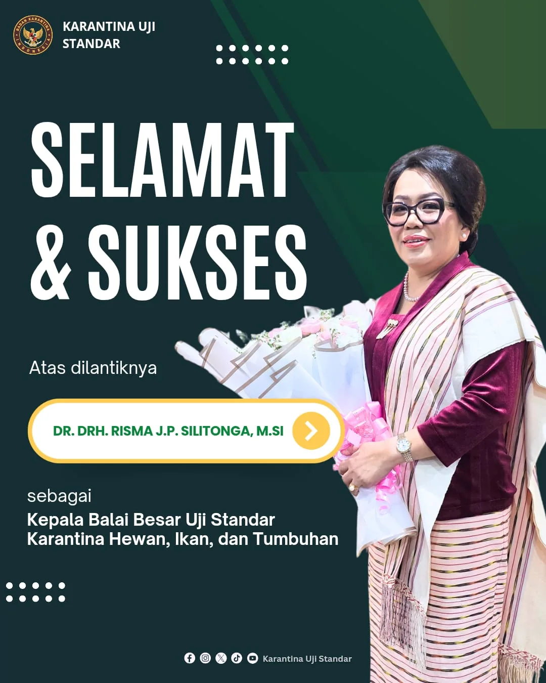 Kepala Barantin Lantik Pejabat Baru, Tegaskan Komitmen Lindungi Negeri dari Ancaman Biologis