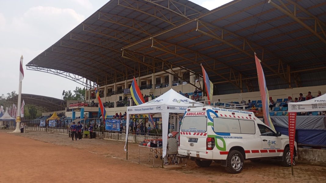 83 Tim Pelajar SD Adu Semangat di Lomba Senam KKGO, Tim Emergency RS Pertamina Prabumulih Siaga di Tengah Arena!