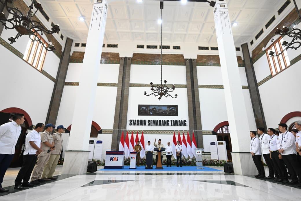 Presiden Prabowo Resmikan Revitalisasi Stasiun Tawang Bersejarah 2026