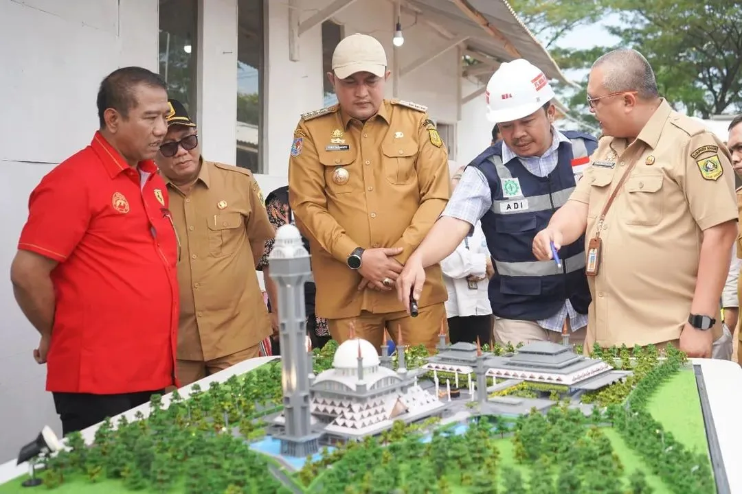 Rudy Susmanto Kawal Proyek Strategis, Masjid Raya dan Asrama Haji Kabupaten Bogor 