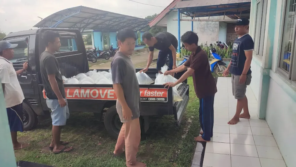 Upt BBI Bitung Bersama DPC AJWI Kabupaten Bogor Serahkan 15.000 Benih Nila Kepada 3 Kelompok Tani Wujudkan Ketahanan Pangan