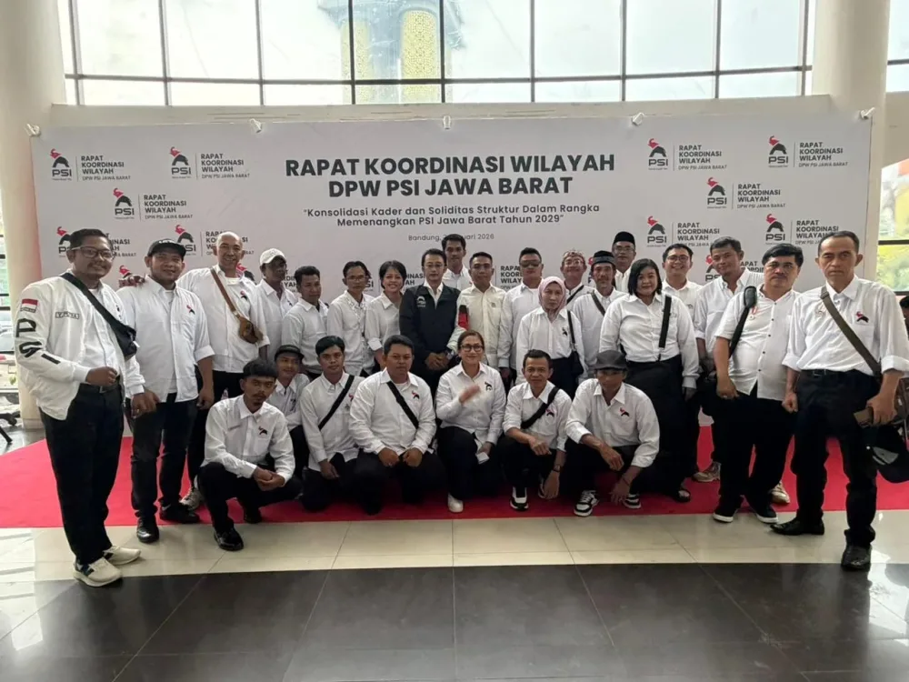Rakorwil dan Pelantikan DPW PSI Jabar, Ketum PSI Tekankan Konsolidasi dan Kemenangan 2029