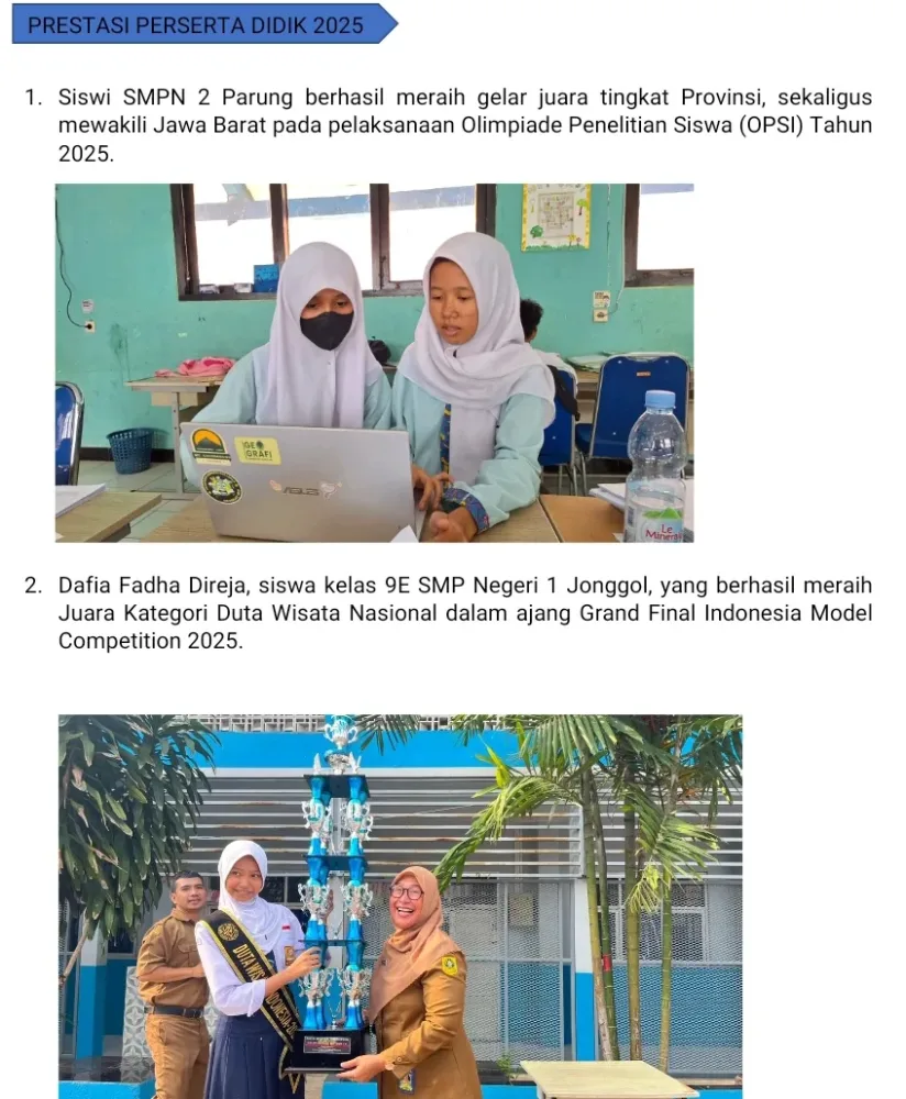 PUBLIKASI KINERJADINAS PENDIDIKAN KABUPATEN BOGOR TAHUN 2025