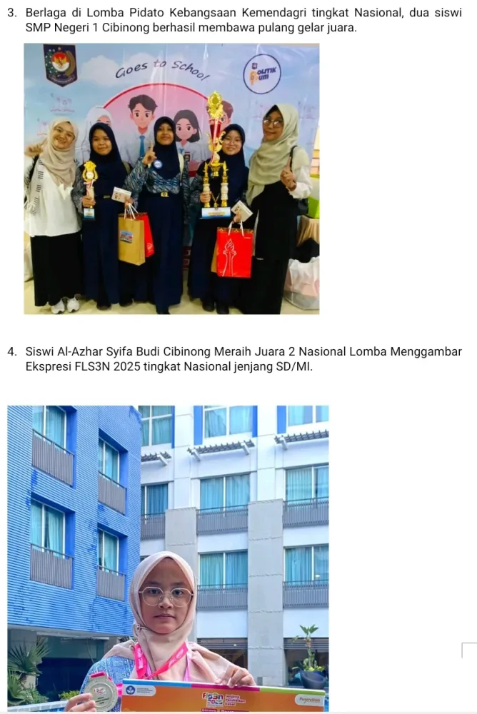 PUBLIKASI KINERJADINAS PENDIDIKAN KABUPATEN BOGOR TAHUN 2025