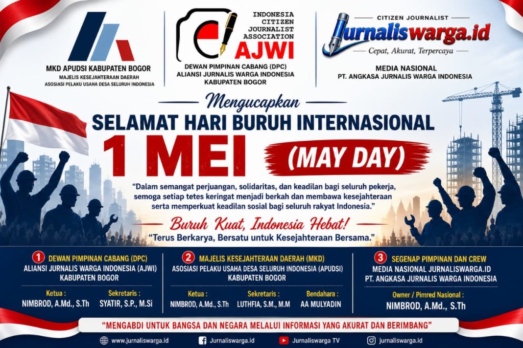 3 Elemen Organisasi di Bogor Kompak Ucapkan Selamat Hari Buruh Serukan Kesejahteraan dan Keadilan Pekerja