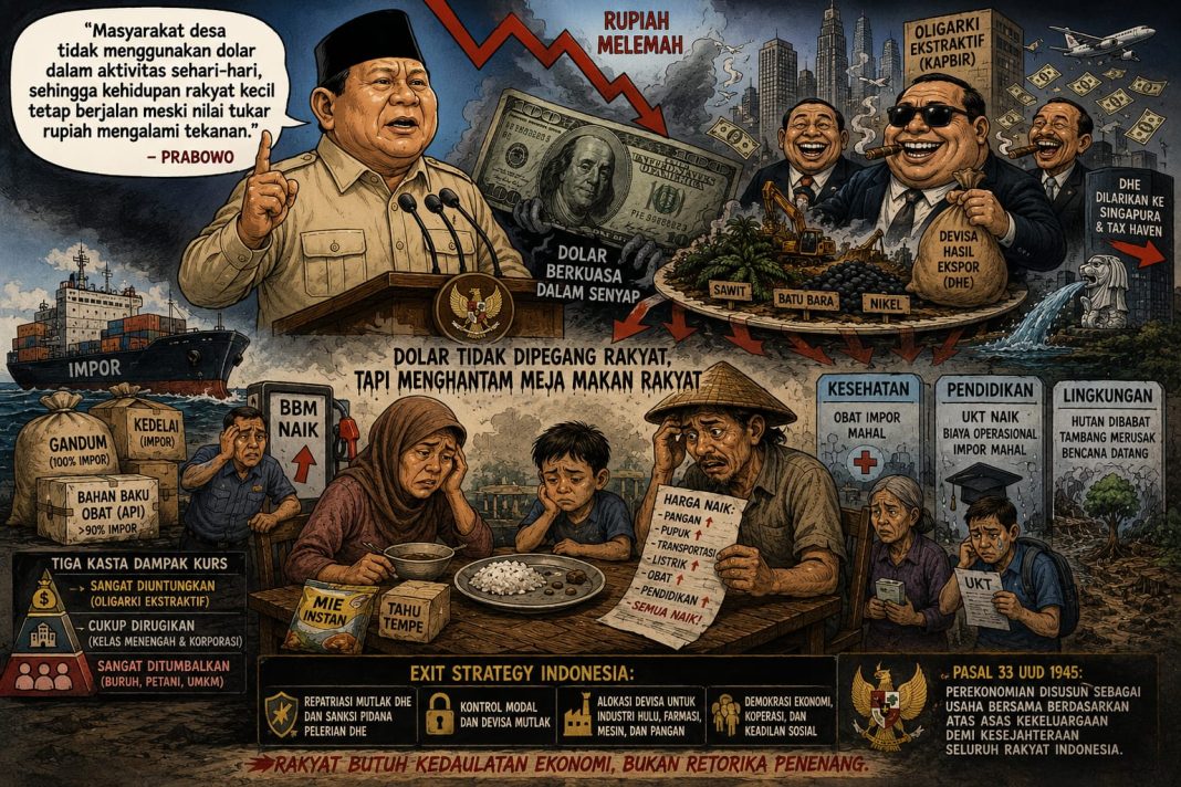 Pelemahan Rupiah dan Tantangan Kedaulatan Ekonomi Nasional 2026