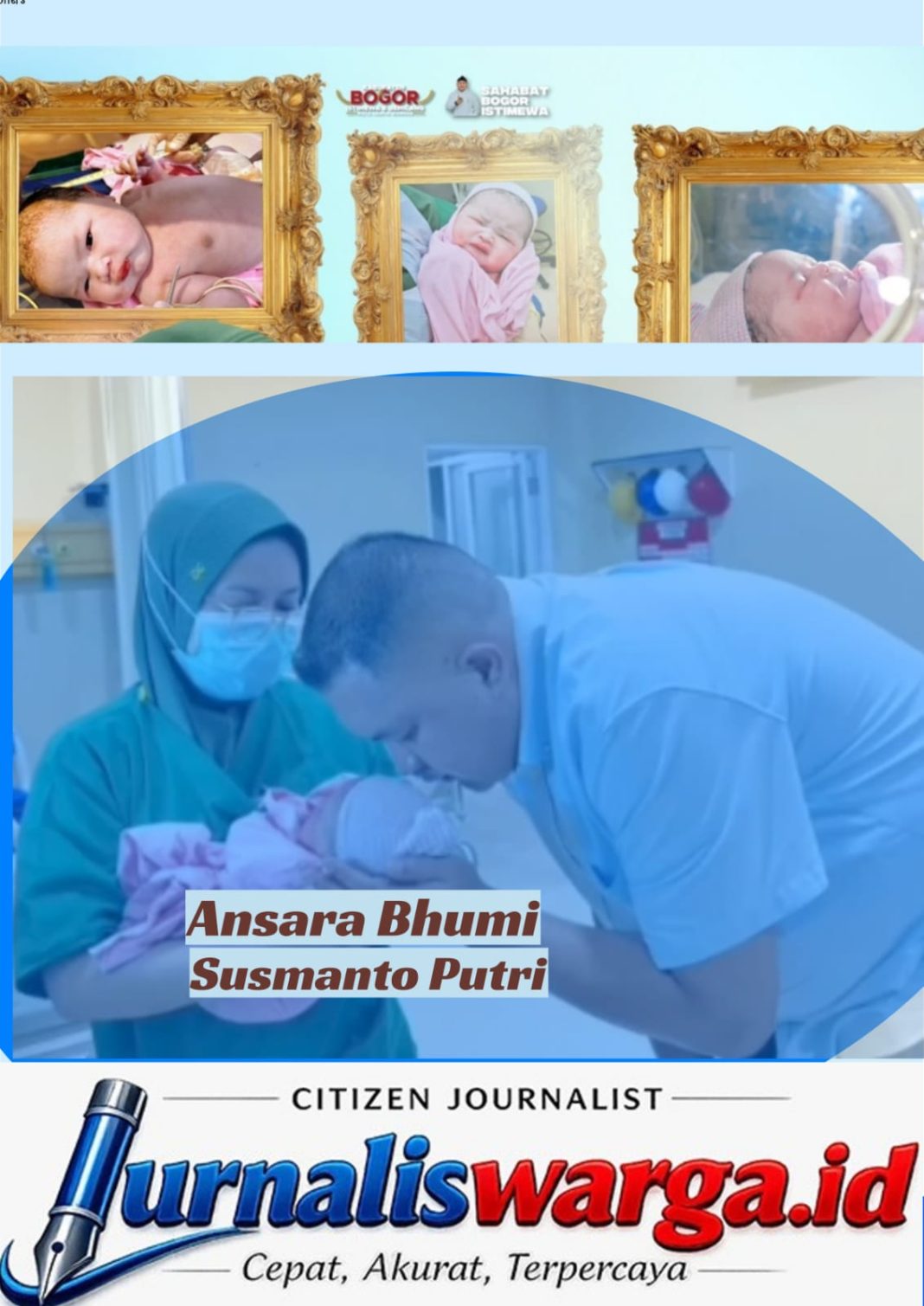 Pimpinan Redaksi Nasional Jurnaliswarga.id Sampaikan Ucapan Selamat atas Kelahiran Putri Bupati Bogor 2026