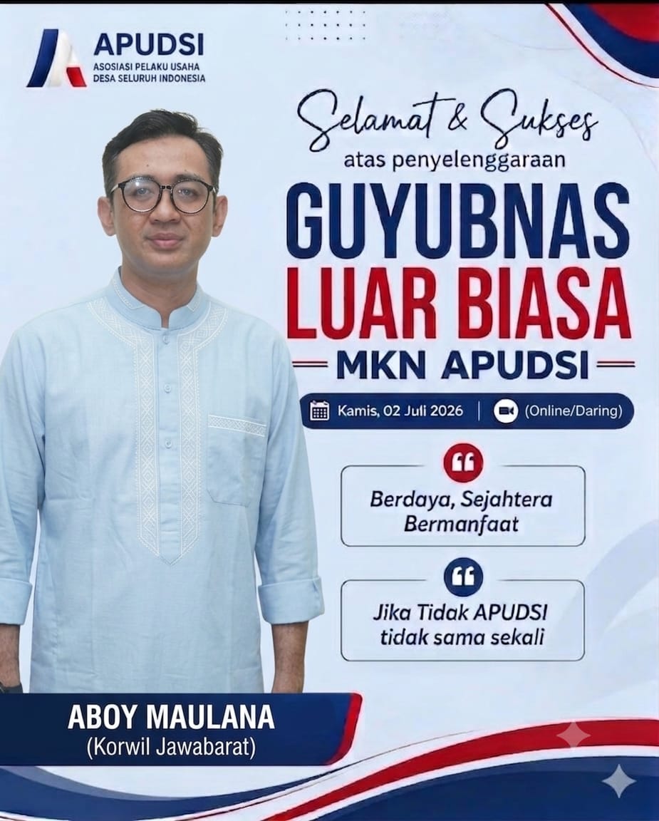 MKD APUDSI Kabupaten Bogor Ucapkan Selamat dan Sukses atas Terselenggaranya Guyubnas Luar Biasa MKN APUDSI 2026