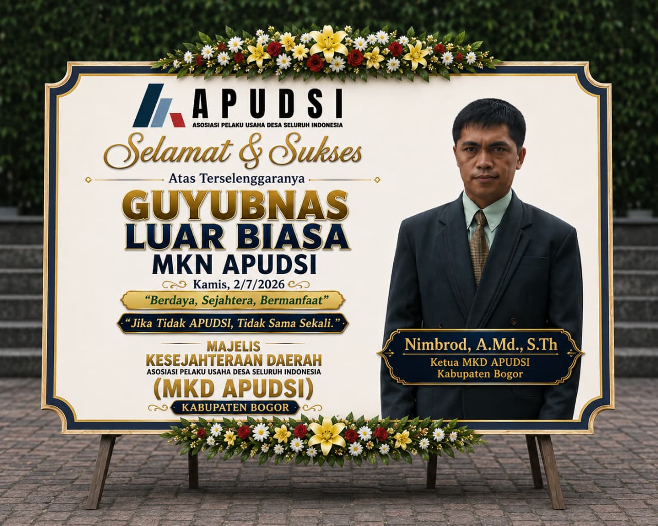 MKD APUDSI Kabupaten Bogor Ucapkan Selamat dan Sukses atas Terselenggaranya Guyubnas Luar Biasa MKN APUDSI 2026