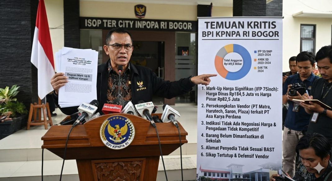 BPI KPNPA RI Bogor Soroti Pengadaan Alat Pendidikan Rp.149 Miliar