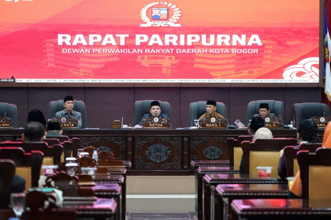 Rapat Paripurna, DPRD Kota Bogor Bahas Raperda Strategis Demi Perkuat Pembangunan Kota 2026