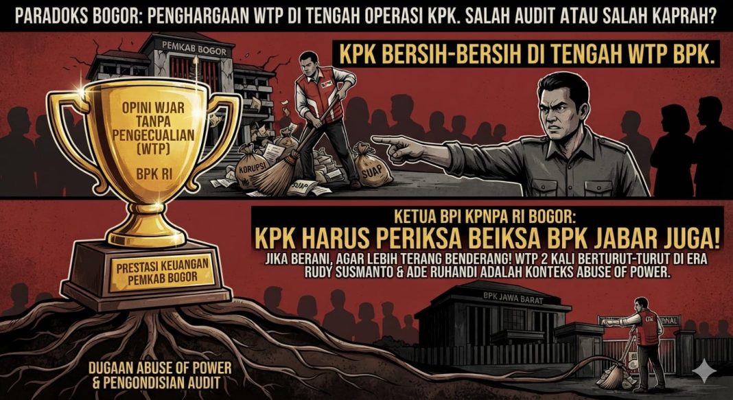 BPI KPNPA RI: WTP Bukan Jaminan Kabupaten Bogor Bersih Korupsi 2026