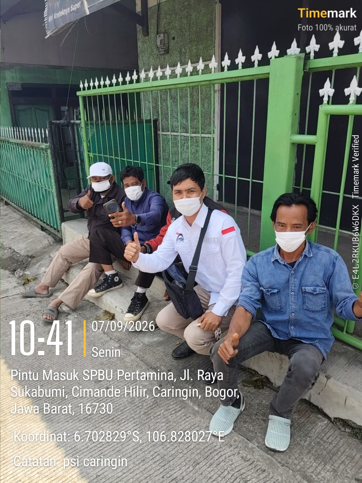 DPD PSI Kabupaten Bogor Bagikan 30 Ribu Masker untuk Warga