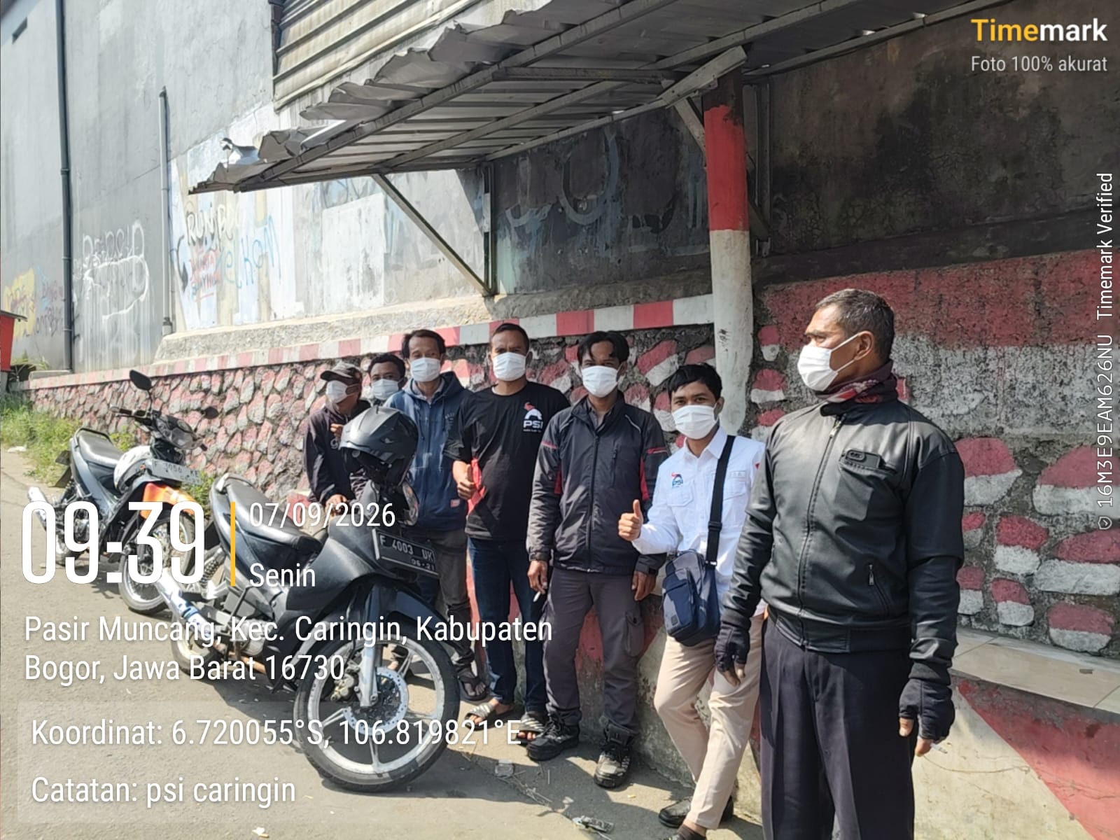 DPD PSI Kabupaten Bogor Bagikan 30 Ribu Masker untuk Warga