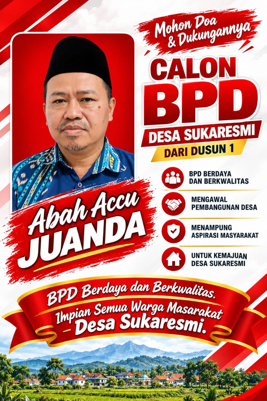 Ketua AJWI Bogor: Acu Juanda Layak Jadi Ketua BPD Sukaresmi 2026 1 Ketua AJWI Bogor: Acu Juanda Layak Jadi Ketua BPD Sukaresmi 2026
