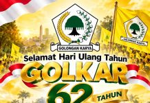 HUT ke-62 Golkar, Nimbrod: Terus Berkarya untuk Rakyat dan Indonesia HUT ke-62 Golkar, Nimbrod: Terus Berkarya untuk Rakyat dan Indonesia
