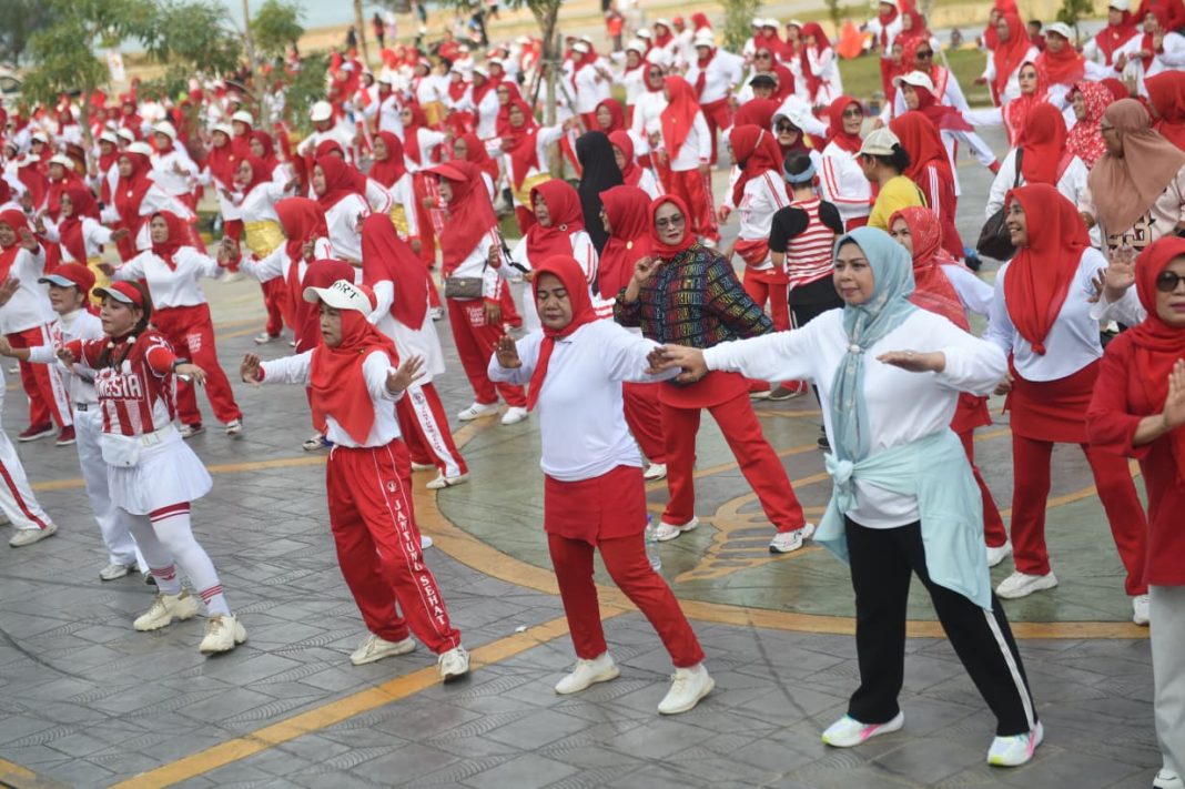 Senam sehat YKI Kepri pada Hari Jantung Sedunia 2026