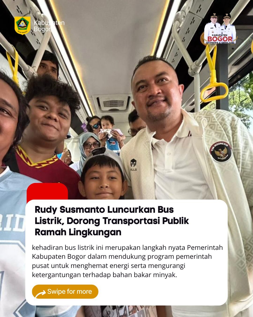 Gratis untuk Masyarakat Selama Uji Coba,Rudy Susmanto Luncurkan Bus Listrik Dorong Transportasi Publik Ramah Lingkungan