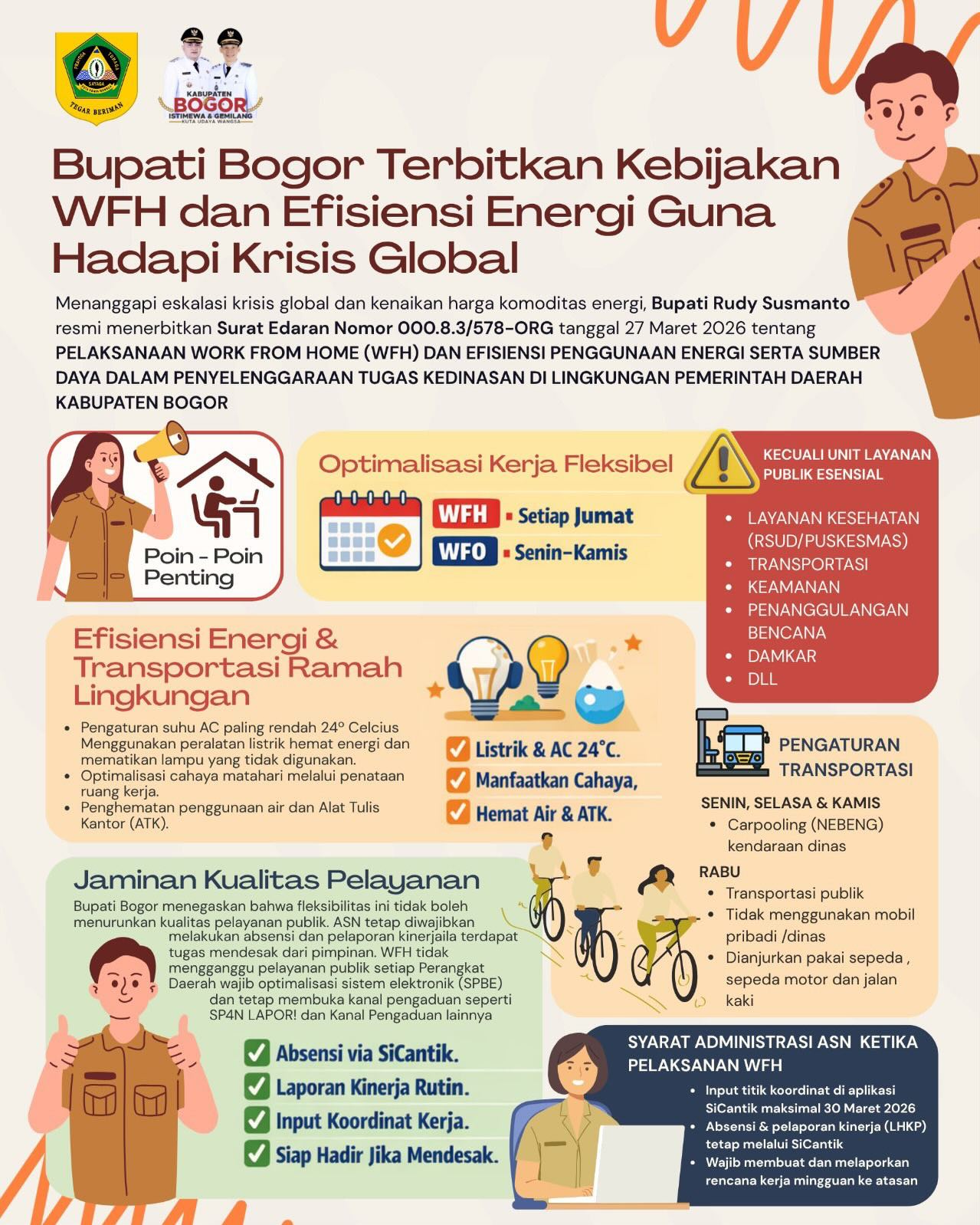 Rudy Susmanto Berlakukan WFH Tiap Jumat, ASN Didorong Lebih Hemat Energi di Tengah Krisis Global 2026