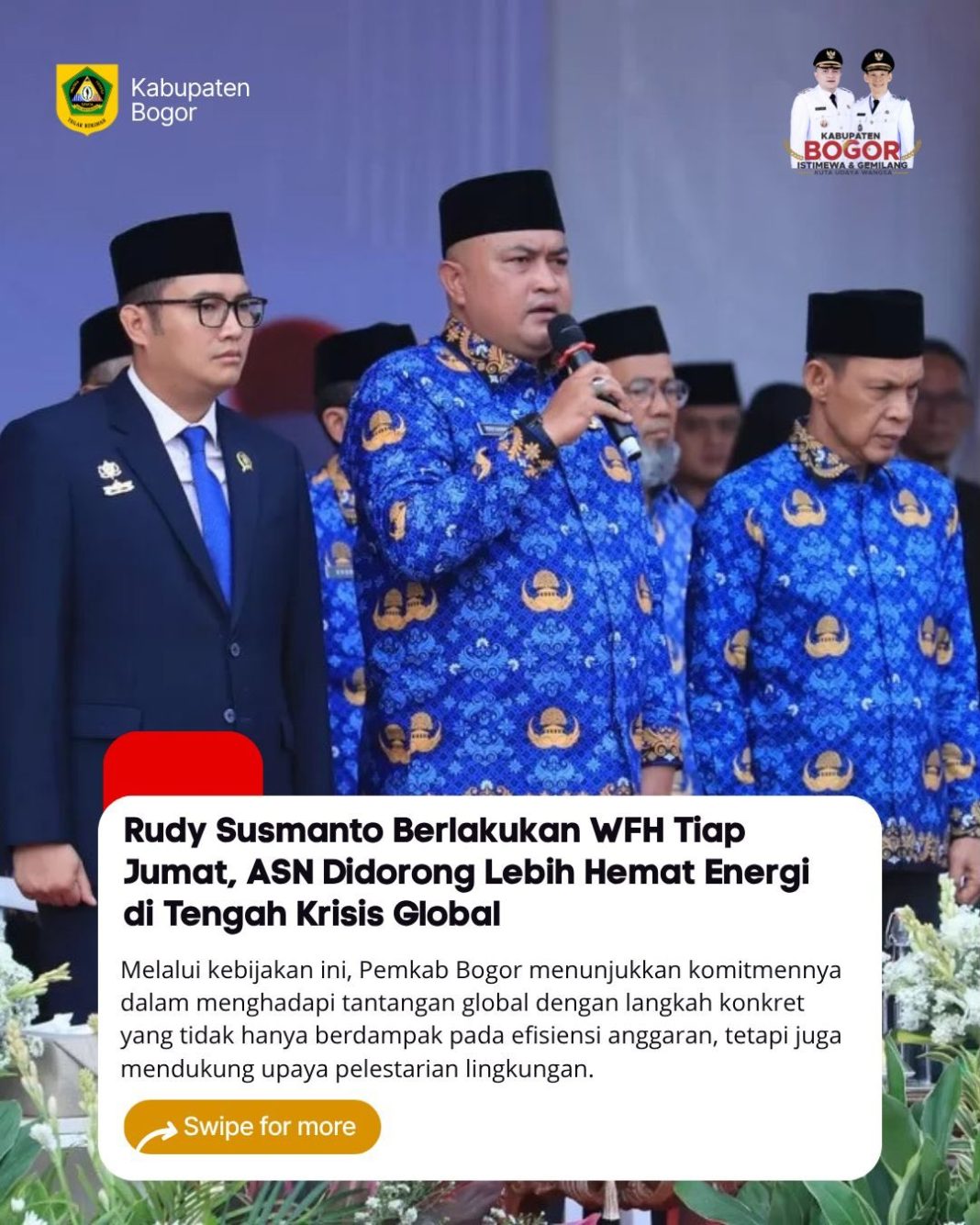 Rudy Susmanto Berlakukan WFH Tiap Jumat, ASN Didorong Lebih Hemat Energi di Tengah Krisis Global 2026