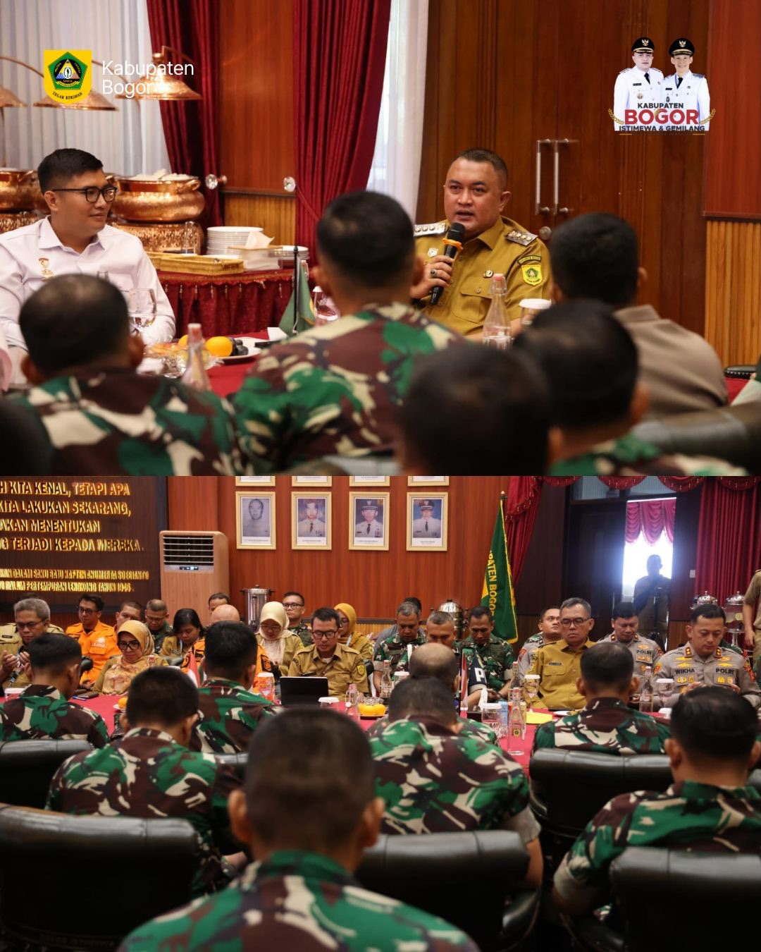 Bupati Bogor Terima Kunjungan Pasis Dikreg LXVII Seskoad TA 2026