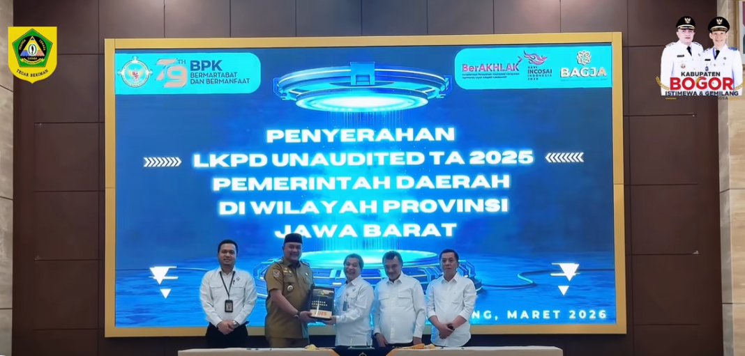 Serahkan LKPD 2025 ke BPK Jawa Barat, Bupati Bogor Rudy Susmanto Tegaskan Komitmen Transparansi dan Akuntabilitas Keuangan Daerah