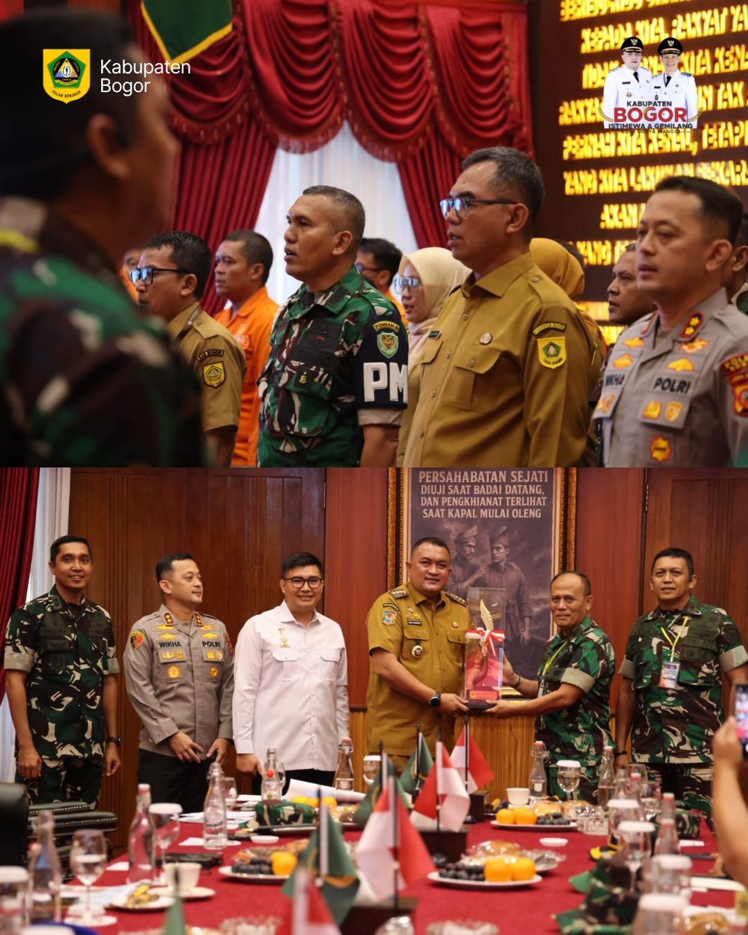 Bupati Bogor Terima Kunjungan Pasis Dikreg LXVII Seskoad TA 2026