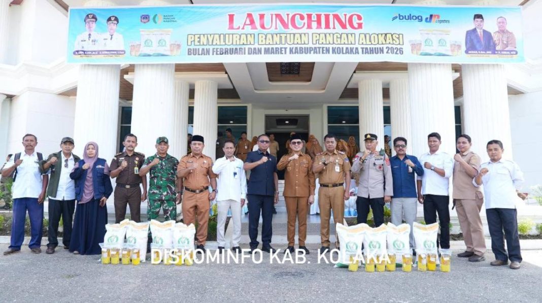 Bupati Kolaka Launching Penyaluran Bantuan Pangan Alokasi Februari–Maret 2026