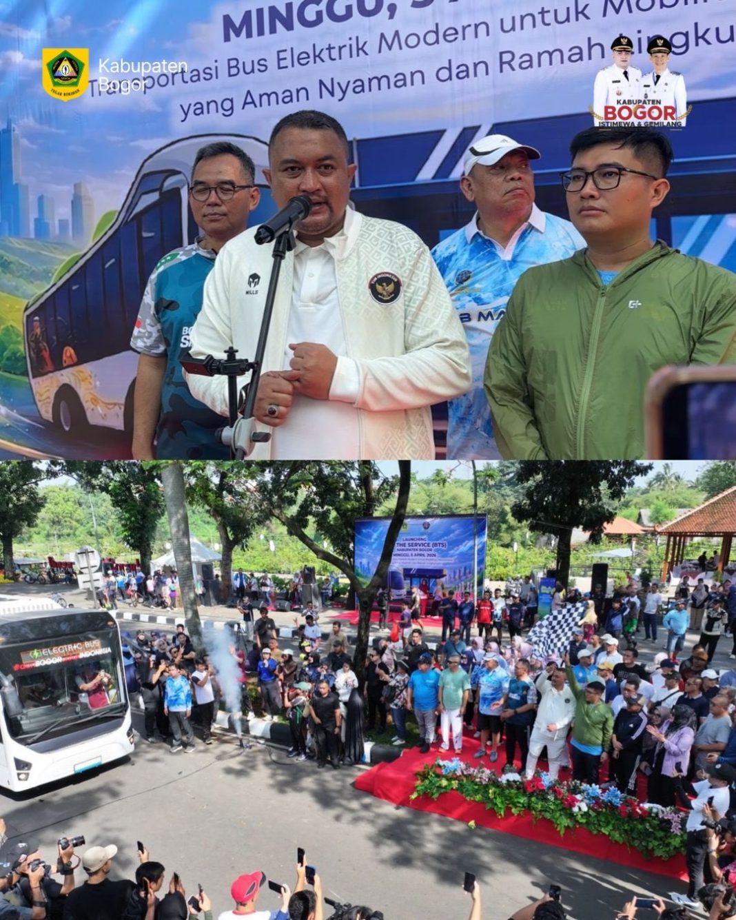 Gratis untuk Masyarakat Selama Uji Coba,Rudy Susmanto Luncurkan Bus Listrik Dorong Transportasi Publik Ramah Lingkungan