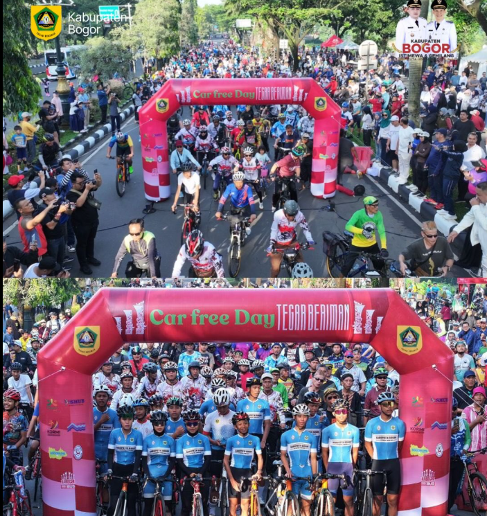 CFD Tegar Beriman Diserbu Warga, Dongkrak Ekonomi Warga. Bupati Bogor Hadirkan Layanan Publik dan Bus Listrik