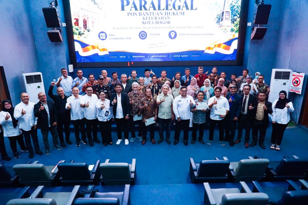 Pengukuhan 57 paralegal Posbakum di lingkungan Pemerintah Kota Bogor