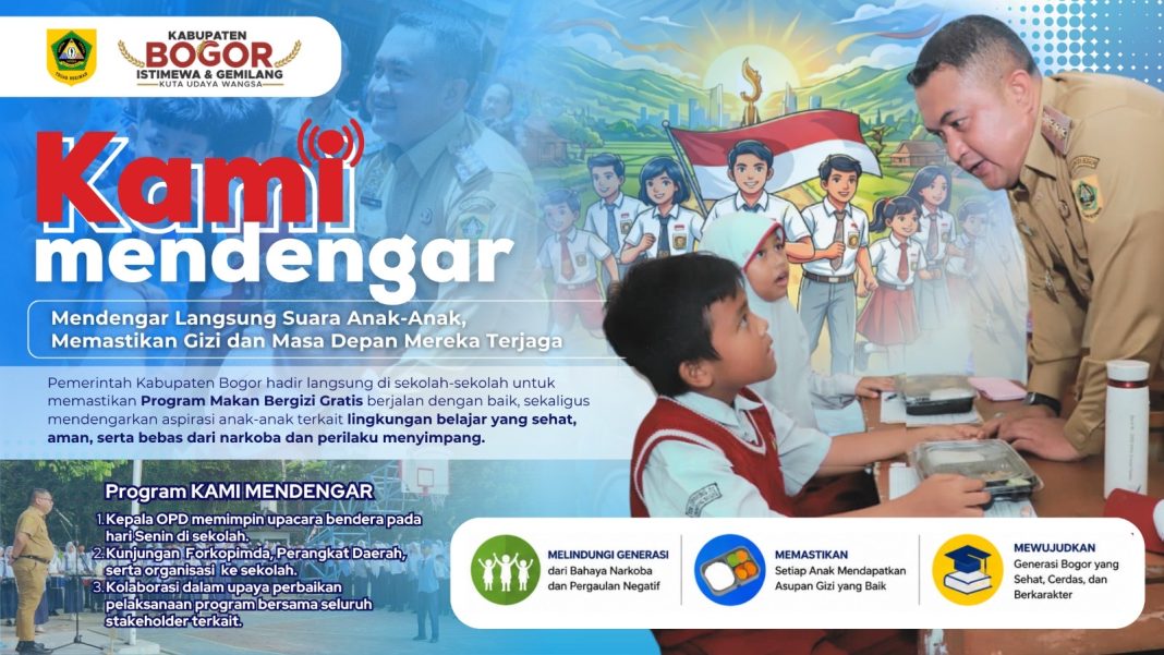 Bupati Bogor Luncurkan KAMI Mendengar untuk Generasi Emas Indonesia 2026
