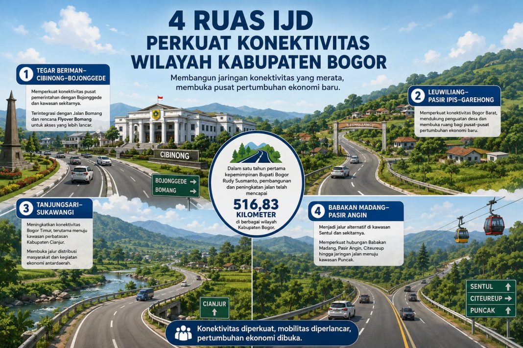 Bupati Bogor Perkuat Konektivitas, Empat Ruas IJD Jadi Prioritas 2026