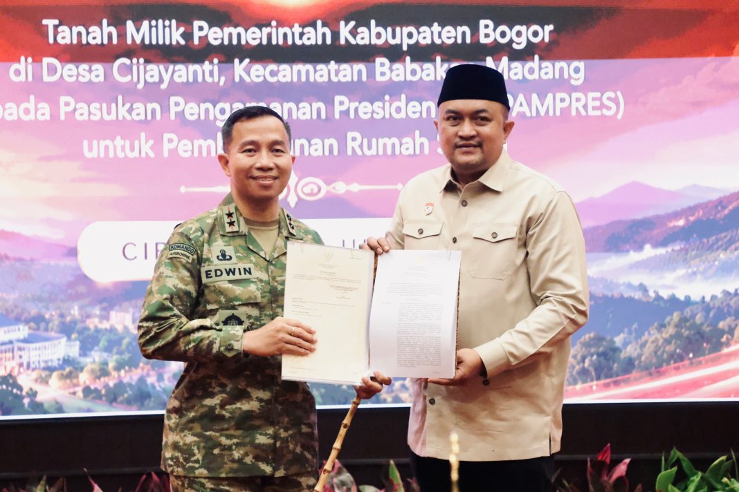 Bupati Bogor Rudy Hibahkan Lahan untuk Rumah Susun Paspampres 2026