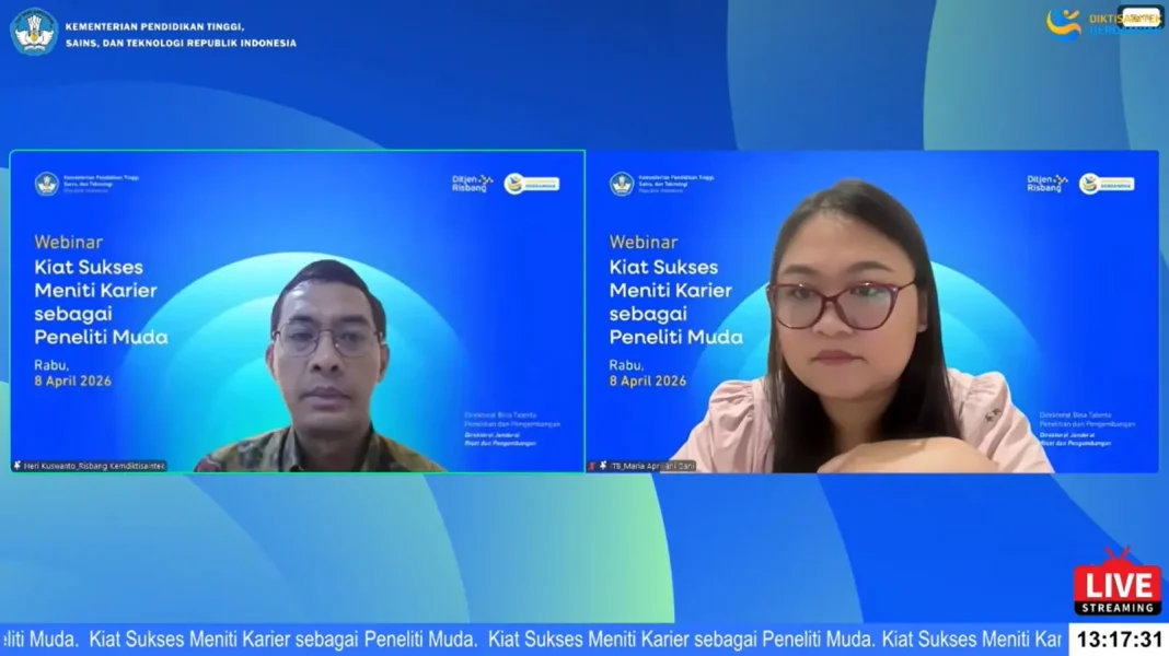 Perkuat Talenta Riset, Ditjen Risbang Gelar Webinar “Kiat Sukses Meniti Karier sebagai Peneliti Muda 2026