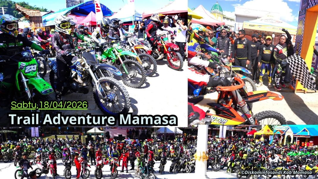Ratusan Rider Ramaikan Adventure Motor Trail, Weekend Mamasa Makin Semarak 2026
