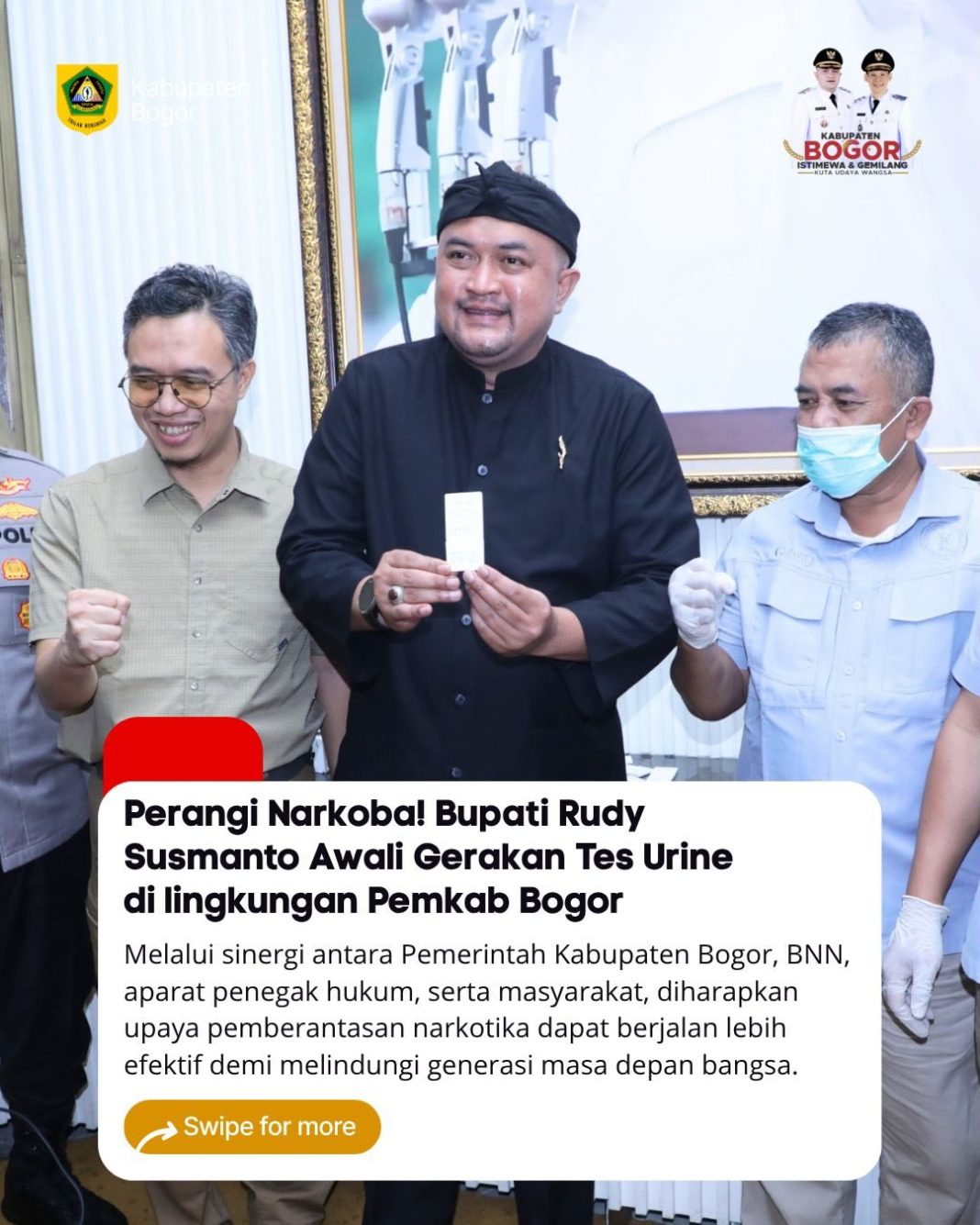 Bentuk Satgas, Bupati Bogor, Bukti Keseriusan Lawan Narkoba Dan Obat Terlarang di Kabupaten Bogor