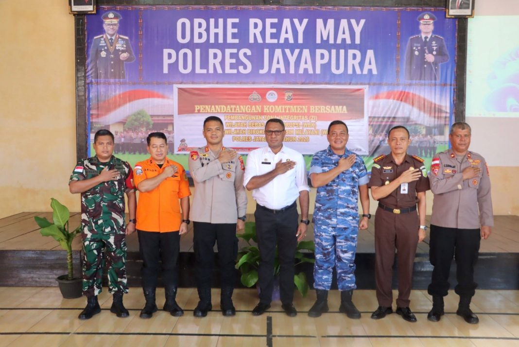 Polres Jayapura Teguhkan Komitmen Zona Integritas, Targetkan WBBM 2026