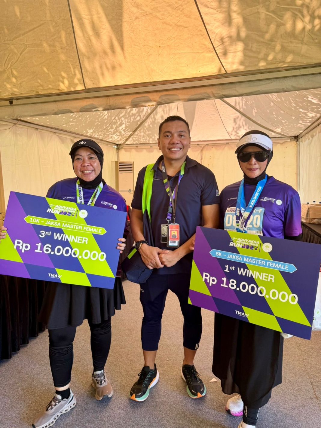 2 Atlet Master Female Raih Juara di Ajang Lari Jaksa